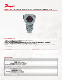 Thumbnail of document Data Sheet - IWP Industrial Weatherproof Pressure Transmitter